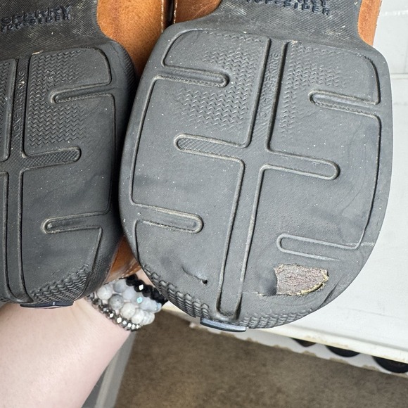 Sperry Topsider Boat Shoes Mens Size 9 Brown Leather 2 Eyelet Sport Sole Loafers - Picture 10 of 10